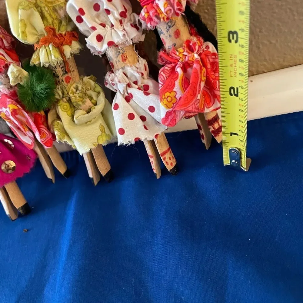 Vintage Clothespin Handmade Dolls